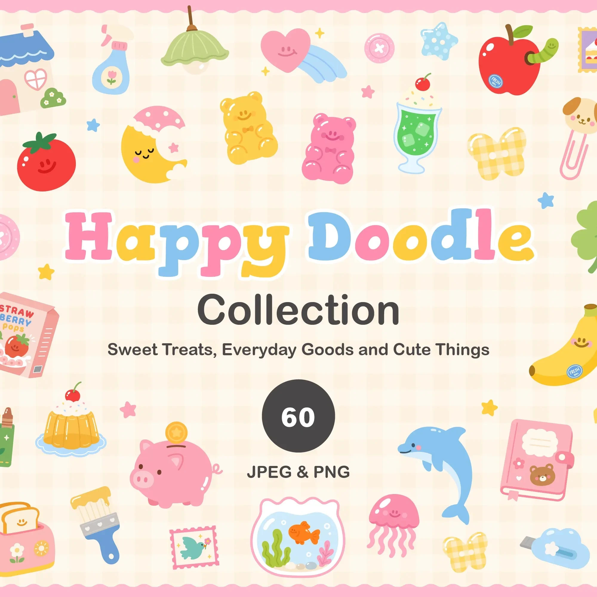 Happy Doodle Graphic Bundle